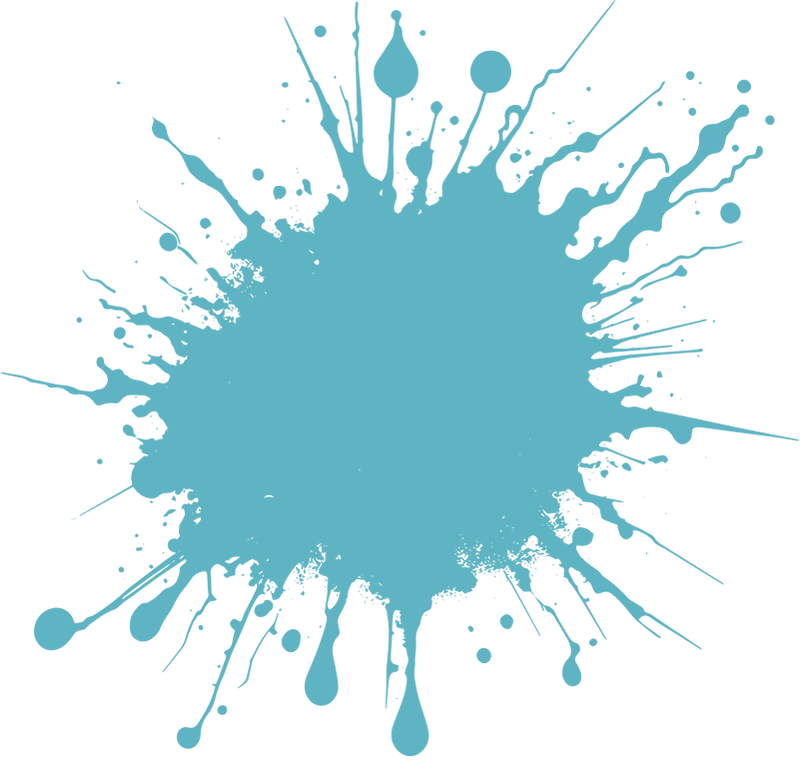 Pintura azul turquesa decorativa